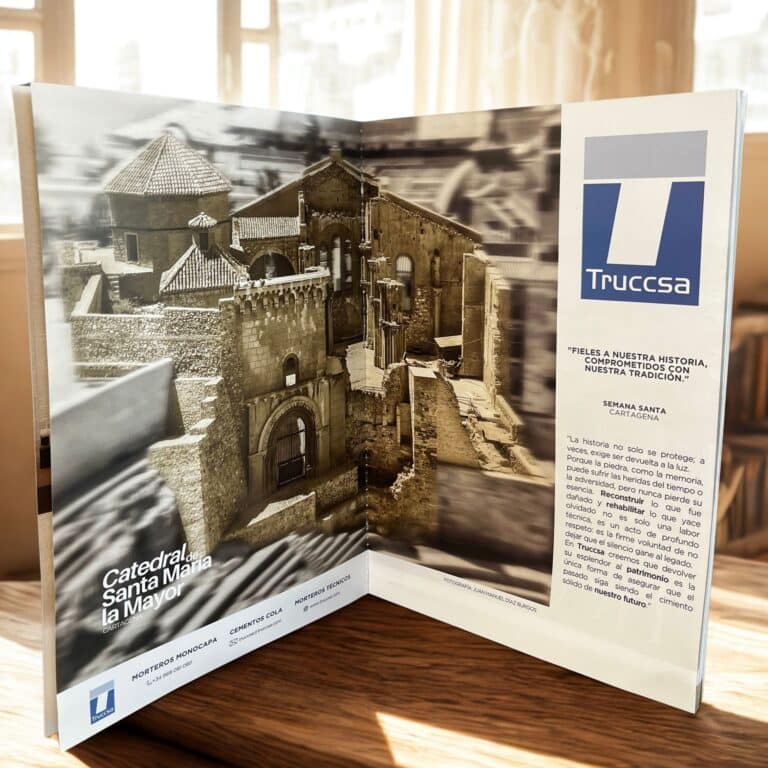 publicidad de Truccsa en la Revista de la Semana Santa de Cartagena 2026